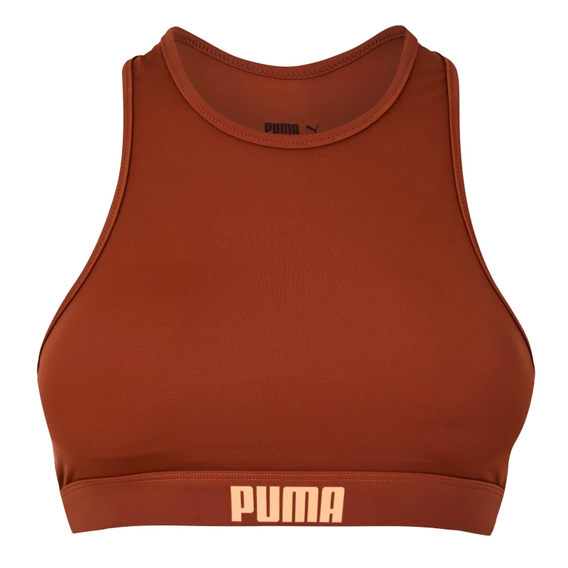 Image of Puma Racerback Top - Brown Brown 10