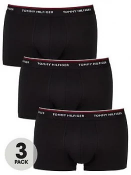 Tommy Hilfiger Three Pack HipsterTrunk - Black, Size XL, Men