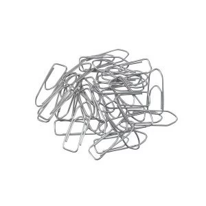 image of 5 Star Office Paperclips Polished Steel Large Non tear Clip Length 33mm Pack 1000