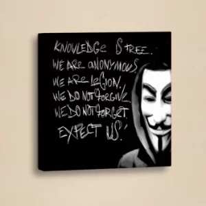 Image of SLO042 Black White Decorative Canvas Painting