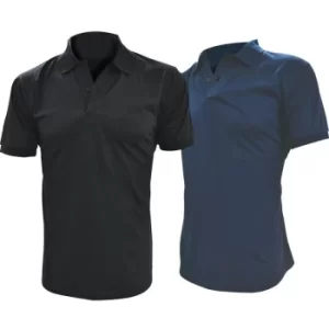 Image of Sitesafe Polo Shirt 190GSM 65/35 Black 44/46" (2XL)