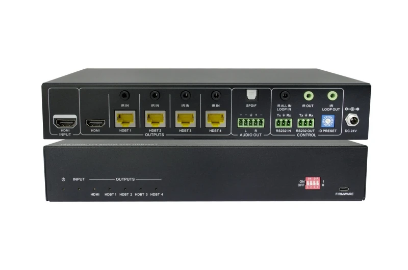 Image of Vivolink VLHDBSP1X4V2 video splitter HDMI 4x RJ-45