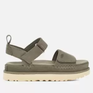 Image of UGG Womens Goldenstar Suede Flatform Sandals - UK 4