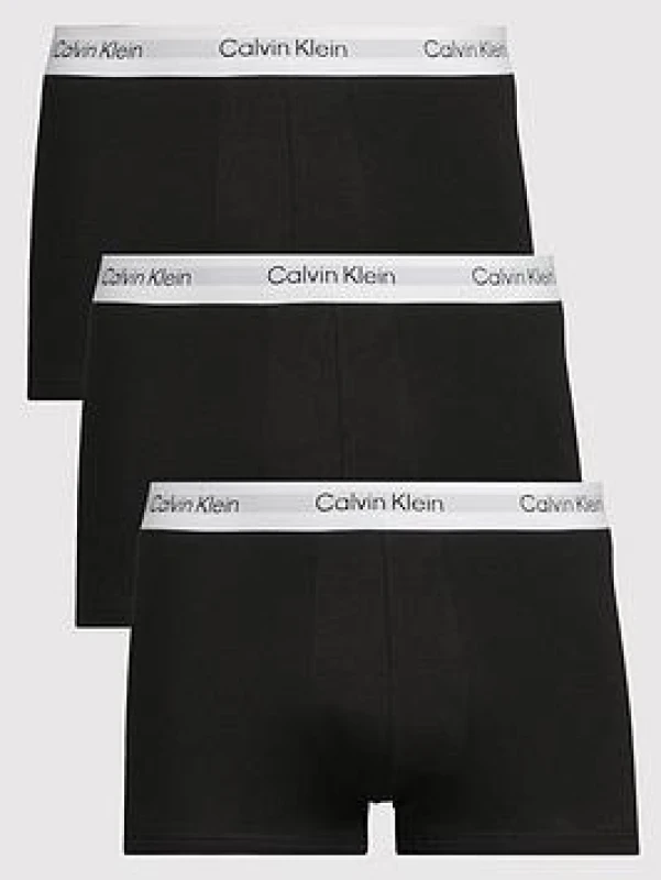 Image of Calvin Klein 3 Pack Icon Low Rise Trunks Black/White S