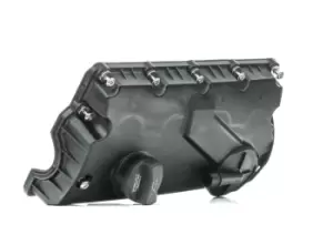 Image of RIDEX Rocker Cover with cylinder head cover gasket 977C0028 Valve Cover,Camshaft Cover VW,AUDI,SKODA,Golf IV Schragheck (1J1),Golf V Schragheck (1K1)