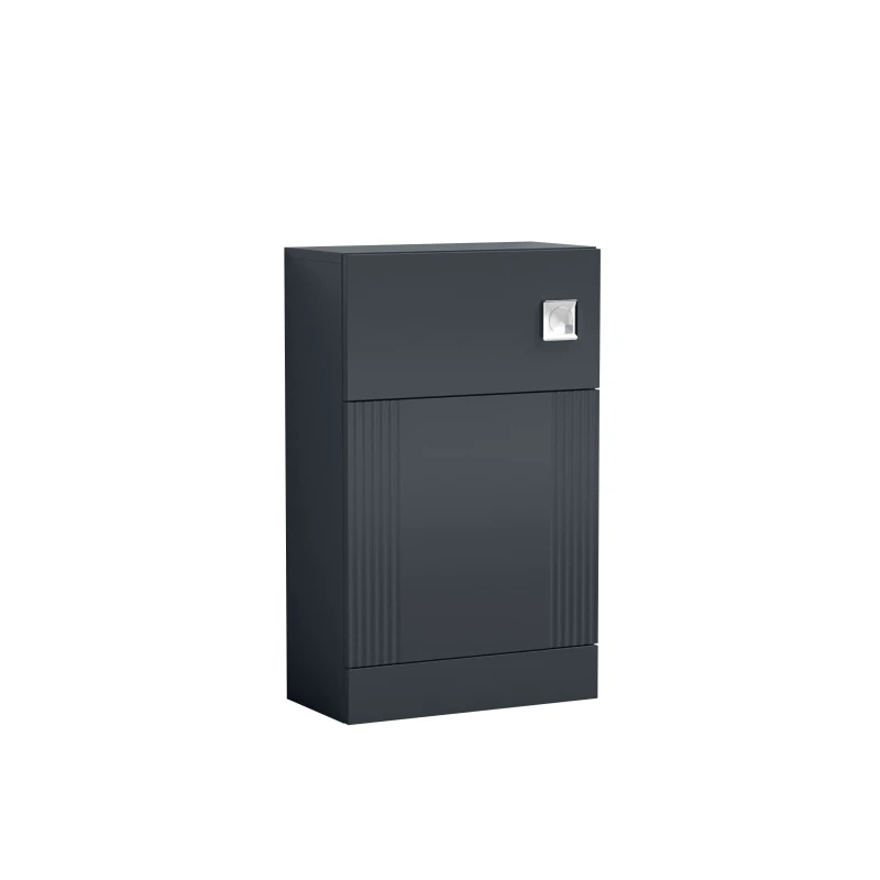 Image of Balterley Retro Floor Standing Bathroom WC Toilet Unit - 500mm - Satin Dark Grey Grey Unisex