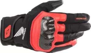 Alpinestars Honda SMX Z Drystar Motorcycle Gloves, black-red, Size S, black-red, Size S