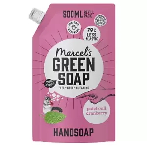 image of Marcel's Green Soap Hand Soap Patchouli & Cranberry 500ml Refill