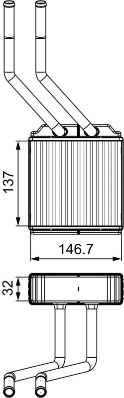 Image of Heater matrix VALEO 811520