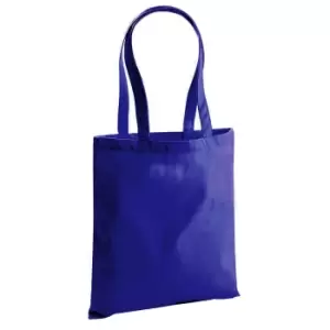 Image of Westford Mill EarthAware Organic Bag For Life (10 Litres) (Pack of 2) (One Size) (French Navy)