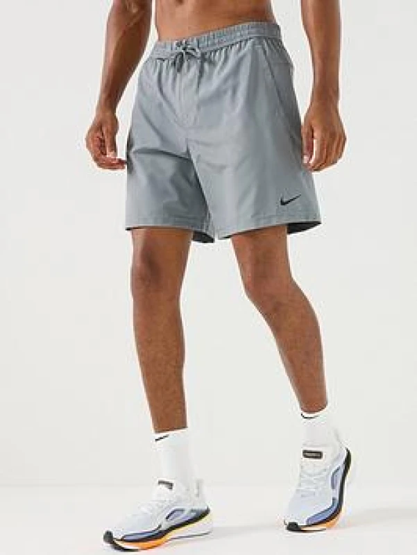 Image of Nike Dri-FIT Form Mens 7 Unlined Versatile Shorts - Grey Male S