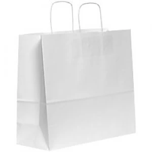Image of Purely Packaging Vita Twist Handle Paper Bag 490 (W) x 540 (H) x 150 (D) mm White Pack of 150