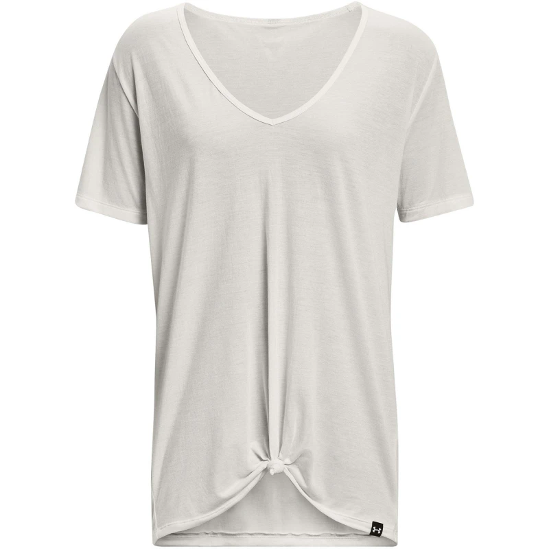 Image of Under Armour Armour Pjt Rck Completer Deep V T Gym Top Womens - White White 8