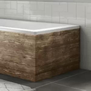 Image of 850mm Wood Effect L Shape Bath End Panel - Ashford