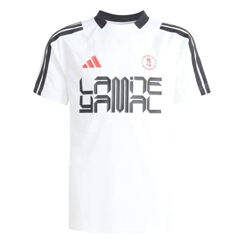 Image of Children's jersey adidas Lamine Yamal Blanc Unisex 13/14 ans