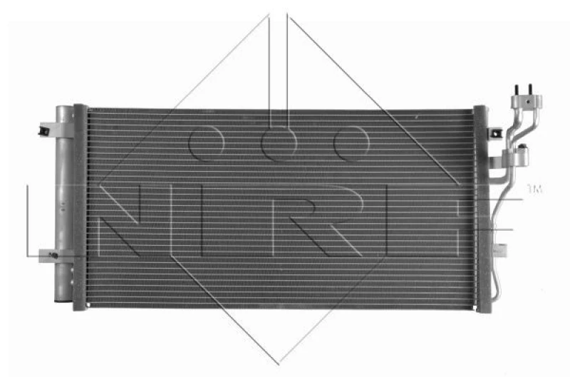 Image of NRF 350003 Condenser EASY FIT with seal ring, with nitrogen filling Aluminium Condenser,air conditioning (448)