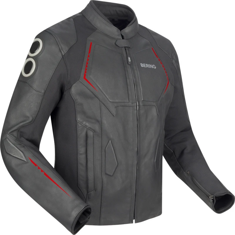 Image of Bering Radial Jacket Black Red Size L