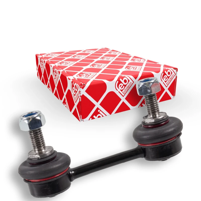 Image of FEBI BILSTEIN 15425 Anti-roll bar link OE Turbo NEW, Rear Axle Right, with nuts Link Stabiliser (3229)
