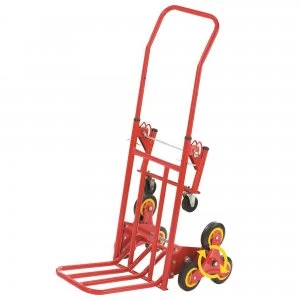 image of Gablemere Large 2-in-1 Tri-Wheel Trolley and Flat-Bed Cart