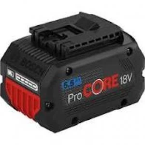 Image of Bosch Blue Genuine GBA 18v 5.5ah ProCORE Li-ion Cordless Battery 5.5ah