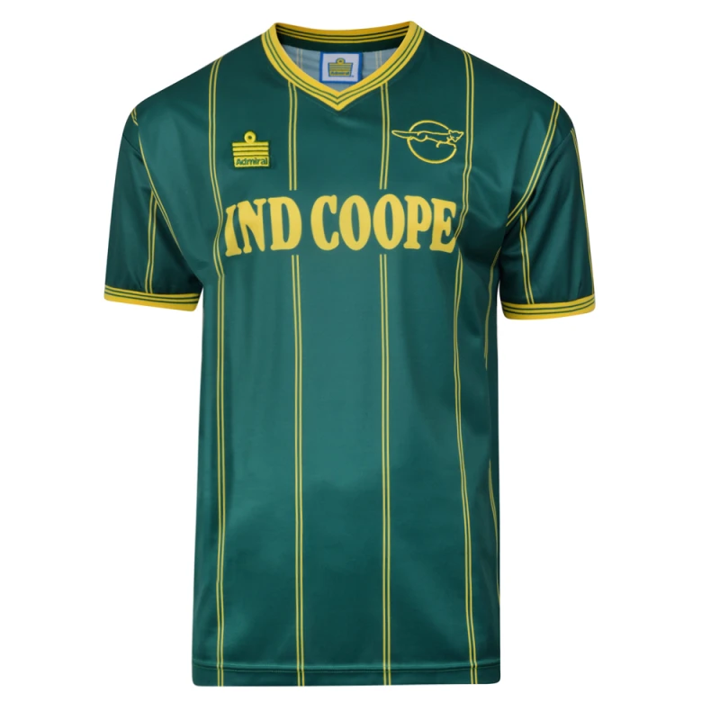 Image of Score Draw Leicester City 1984 Away Admiral shirt LEIC84AADMPYSS-L L Mens Sportswear