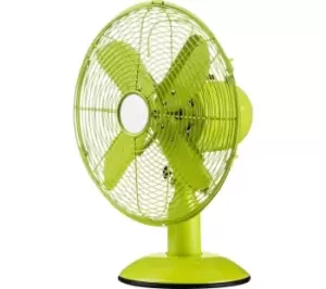 image of INTERIORS by Premier Portable 12" Desk Fan - Lime Green