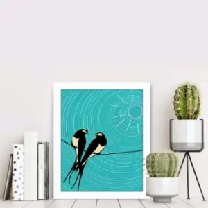 Image of BCT-006 Multicolor Decorative Framed MDF Painting