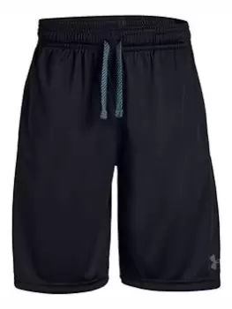 image of Under Armour Prototype Wordmark Short Set, Black, Size S=7-8 Years