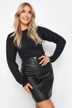 Image of Coated Mini Skirt