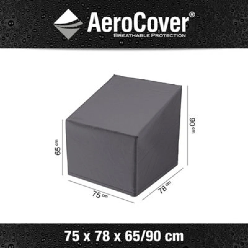 Image of Pacific Lifestyle Platinum Aerocover High Back Chairs Waterproof Breathable Rip-Stop Polyester Cover W75Xd78Xh90Cm