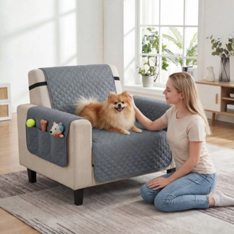 Image of Pawhut Waterproof Sofa Cover, Soft Couch Cover For Dogs Cats Pets