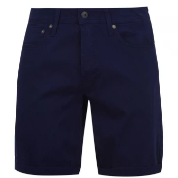 image of Jack and Jones 5 Pocket Chino Shorts - Black Iris