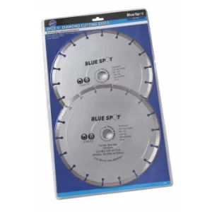 Image of 2 Piece 230MM (9") Segmented Diamond Dry Cutting Disc