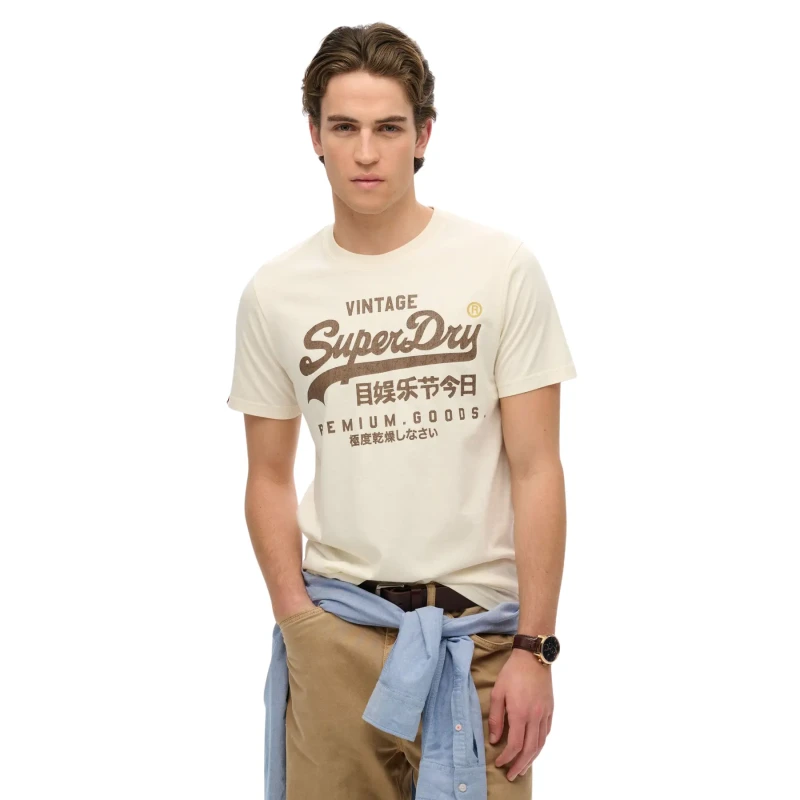 Image of Superdry T-Shirt Superdry Vl Relaxed Blanc Unisex S