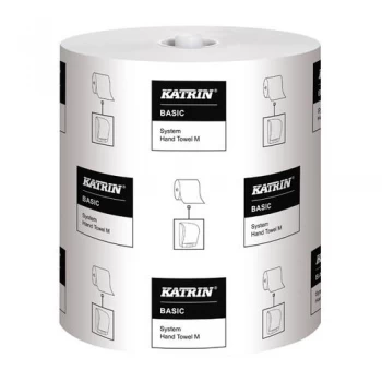 image of Katrin Basic System Towel M 1-Ply White Pack of 6 460201