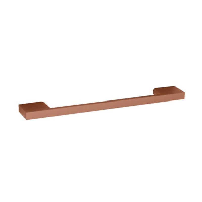Image of Balterley Furniture Handle Square D Shape Handle 191mm 160mm Centres Copper Orange