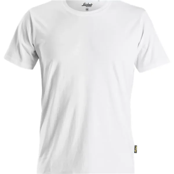 Image of Snickers AllroundWork T-Shirt Organic Cotton - White - L