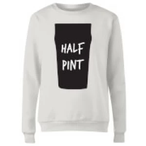 Image of Half Pint Womens Sweatshirt - White - 3XL