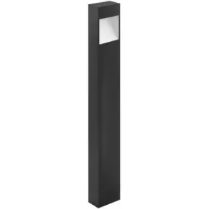Image of IP44 Outdoor Pedestal Light Anthracite Tall Square Post 10W Built in led
