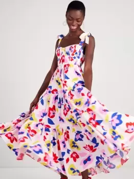 Image of Kate Spade Summer Flowers Tiered Dress, Multi, 6