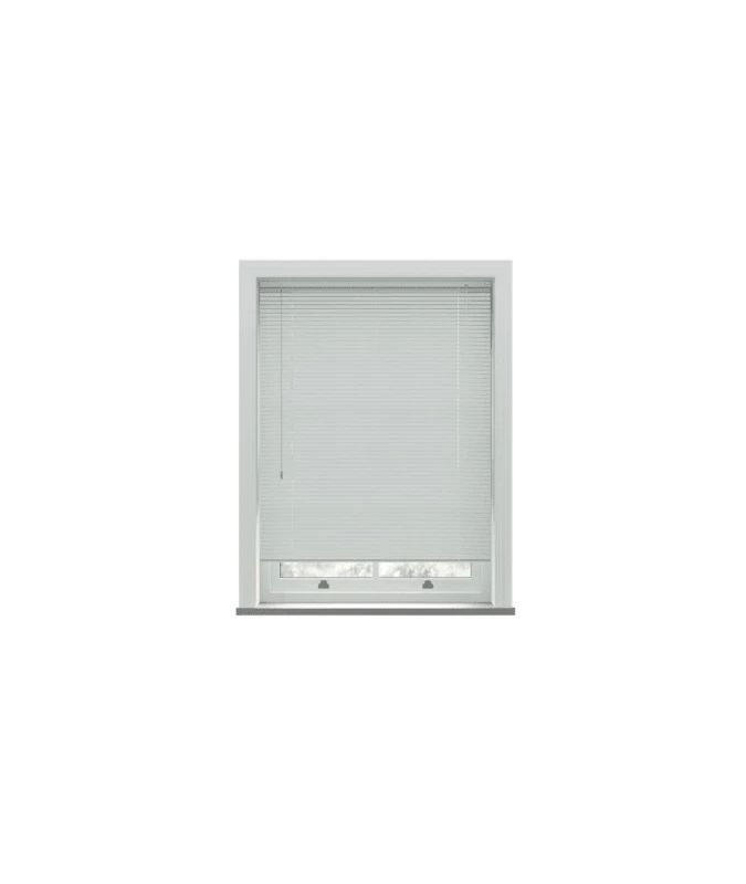 Image of New Edge Blinds White PVC Venetian Blind 152cm Drop (25mm Slats) Size: 210cm White Unisex 210 cm
