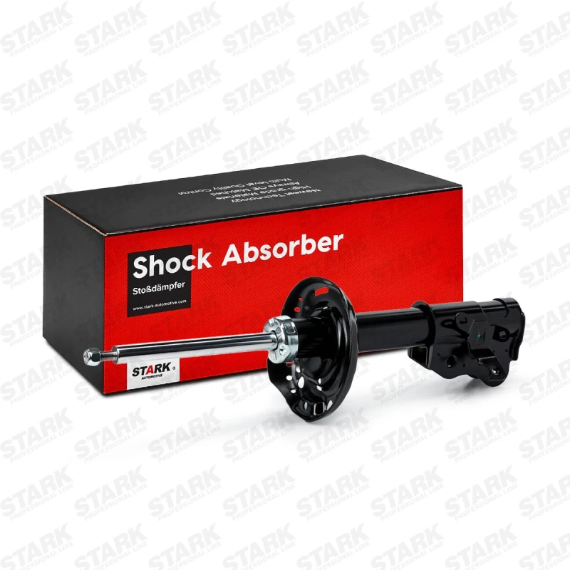 Image of STARK SKSA-0131052 Shock absorber Front Axle Left, Gas Pressure, Twin-Tube, Suspension Strut, Top pin Shock Absorber (854)