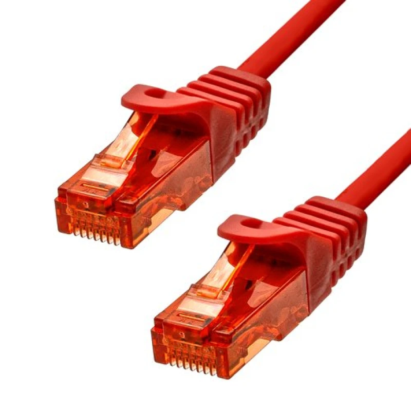 Image of ProXtend CAT6 U/UTP CU LSZH Ethernet Cable Red 20CM