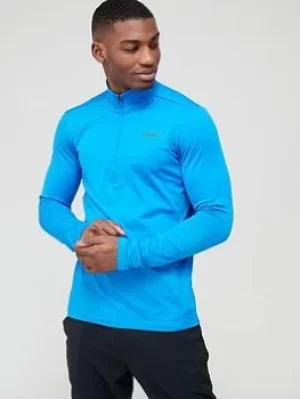 image of adidas Terrex 1/2 Zip Fleece, Shock Blue Size M Men