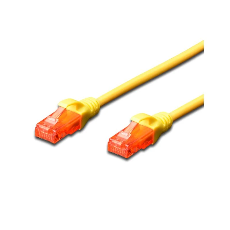 Image of FDL 0.25M CAT.6 UTP LSZH PATCH CABLE - YELLOW