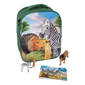 image of ANIMAL PLANET Mojo Wildlife 3D Backpack Playset