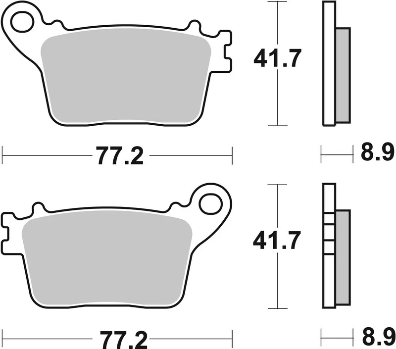 Image of Brembo S.p.A. Carbon Ceramic Brake Pads - 07HO5907