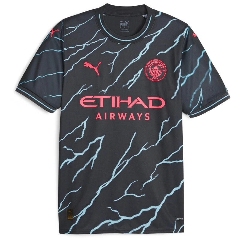 Image of Puma Mcfc 3rd Jersey Replica Football Shirt Mens Dark Navy male XS