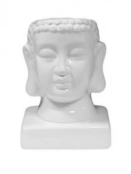 Image of White Buddha Planter Pot