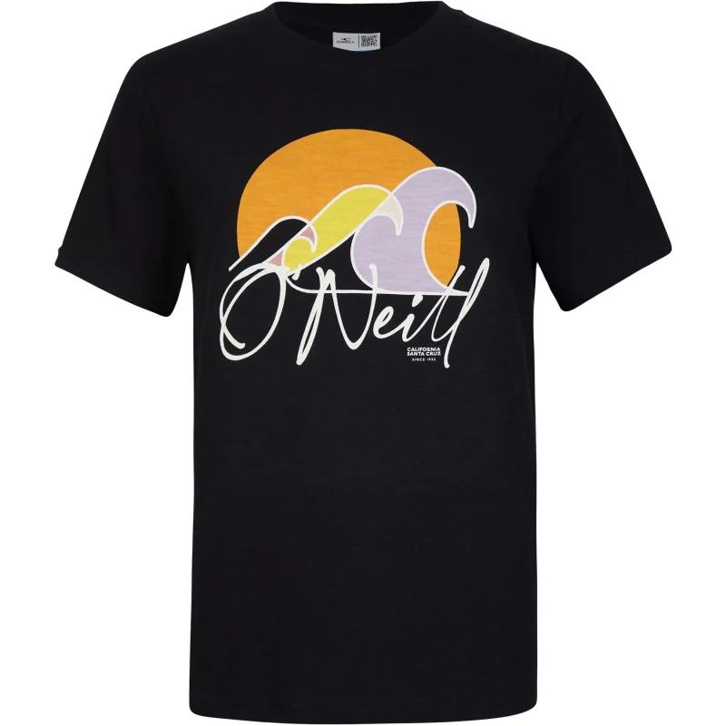 Image of O'Neill Womens T-Shirt O'Neill Luano Graphic Noir Female XS